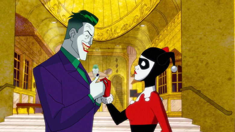 Joker smiling at Harley