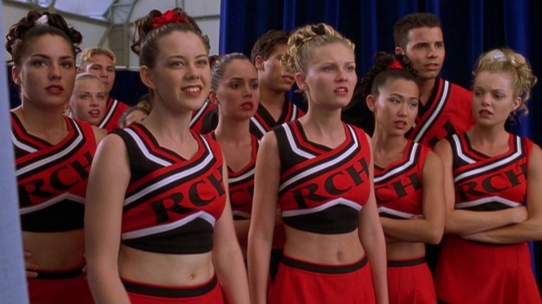 Kirsten Dunst's cheer squad looks upset in Bring It On