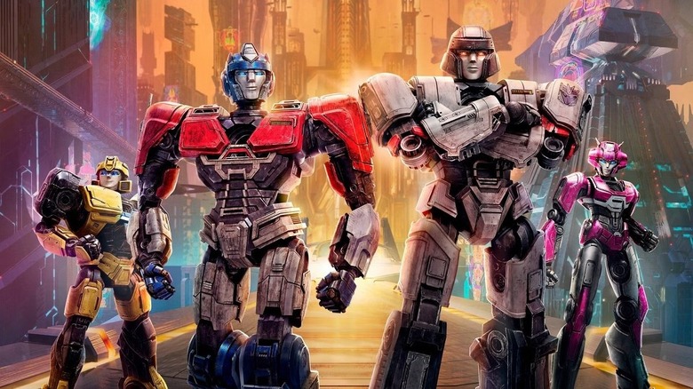 Transformers One Bumblebee Optimus Prime Megatron Elita