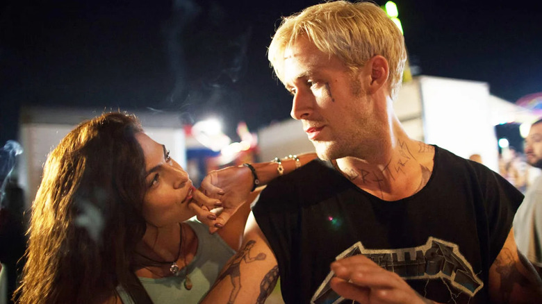 Romina and Luke looking at each other The Place Beyond the Pines