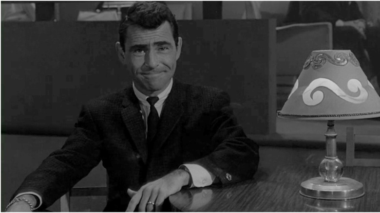 Rod Serling smiles Twilight Zone