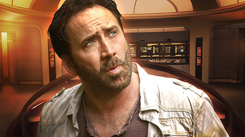 Nicolas Cage on the bridge of the Enterprise