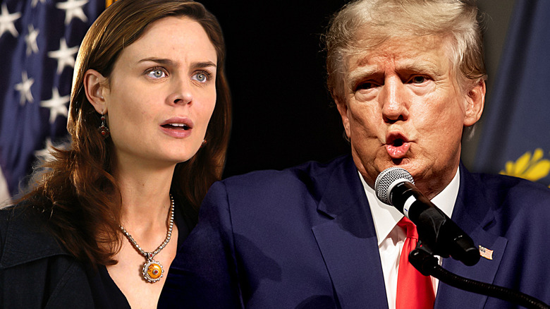 Temperance Bones Brennan and Donald Trump