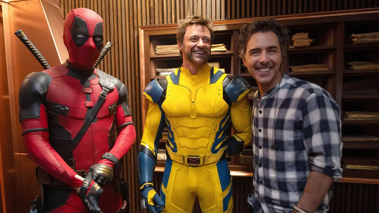 Deadpool & Wolverine with director Shawn Levy at the TVA