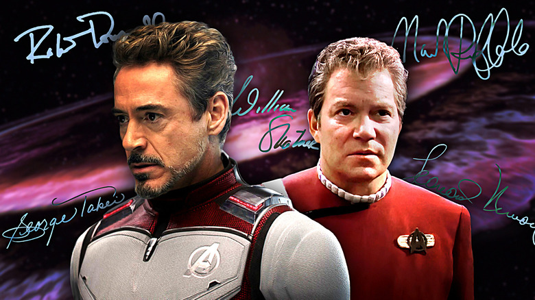 Avengers Endgame Star Trek The Undiscovered Country William Shatner Captain Kirk Robert Downey Jr. Tony Stark Iron Man