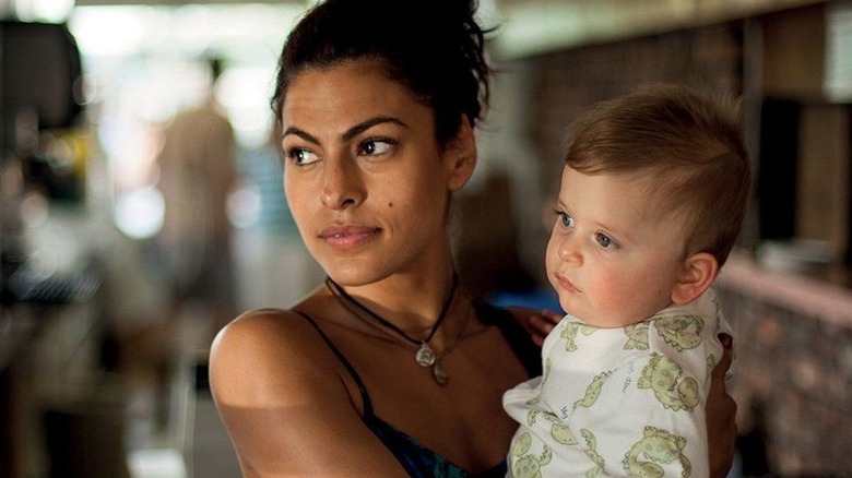 Romina holding baby The Place Beyond the Pines