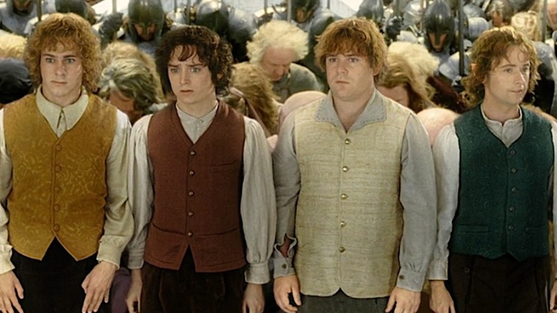 Merry, Frodo, Sam, Pippin in Gondor