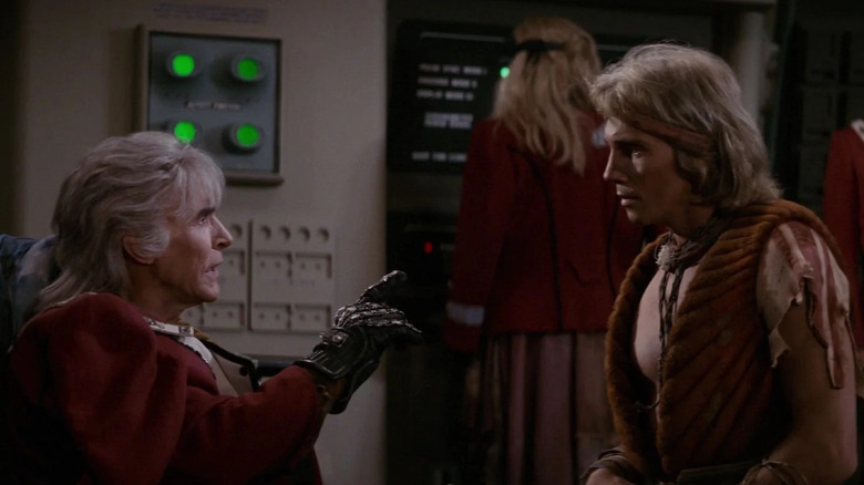 Ricardo Montalban and Brett Baxter Clark in Star Trek II: The Wrath of Khan