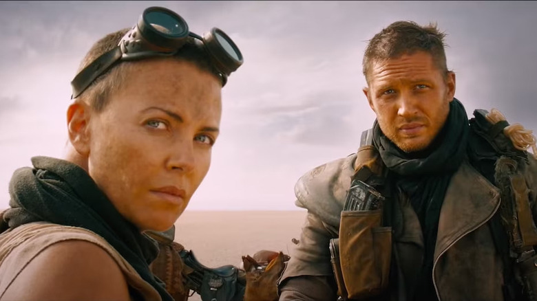 Mad Max: Fury Road Furiosa looks at the horizon with Max