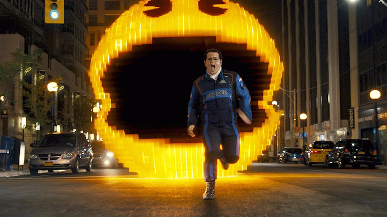 Ludlow running from Pac-Man in Pixels