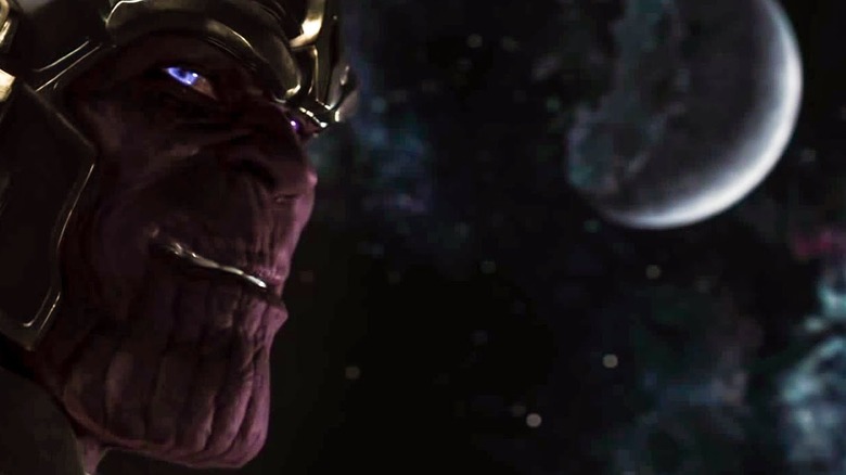 Post-Avengers Thanos smiles after Death's name