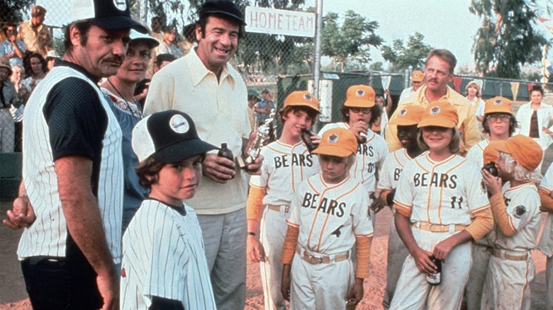 The Bad News Bears team gathers together