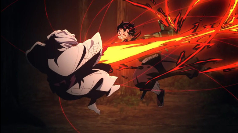 Demon Slayer anime fight scene