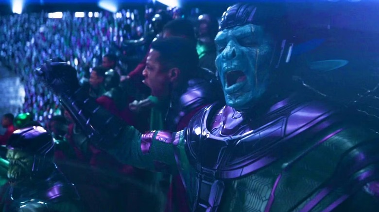 A variety of screaming Kangs, including a lizardlike one in Ant-Man and the Wasp: Quantumania