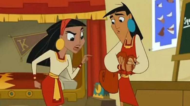 Kuzco in school in The Emperor's New School