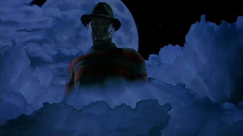 Wes Craven's New Nightmare Freddy in the clouds