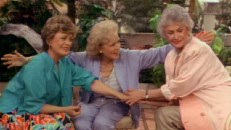 Rue McClanahan, Betty White, and Bea Arthur on The Golden Girls